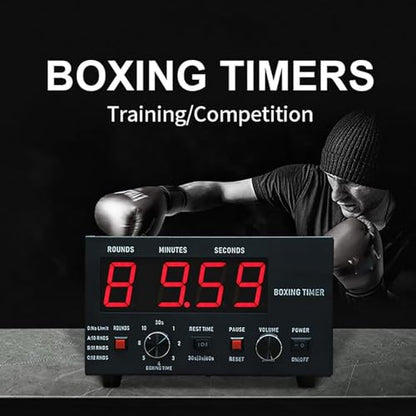 Boxing Interval Timer, Gym Timer Gym Clock, Interval Timer, Workout Timer, Gym Clock Timer, Interval Timer for Muay Thai, MMA, Kickboxing, Boxing, Martial Arts,Green - color: Green