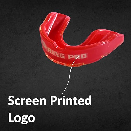 Mouth Guard for Boxing, MMA, Football, Basketball, Hockey, and All Contact Sports, Custom Fit for Adults and Youth, Teeth and Gum Protection - color: Red