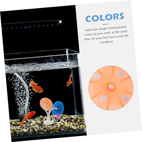 Betta Fish Mushroom Hammock Soft Bed Pad for Betta Fish Resting and Spawning Lifelike Aquarium Decoration Accessory