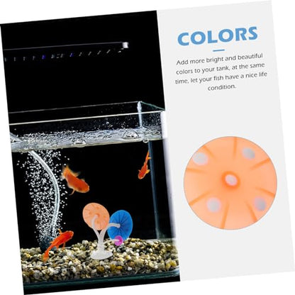Betta Fish Mushroom Hammock Soft Bed Pad for Betta Fish Resting and Spawning Lifelike Aquarium Decoration Accessory