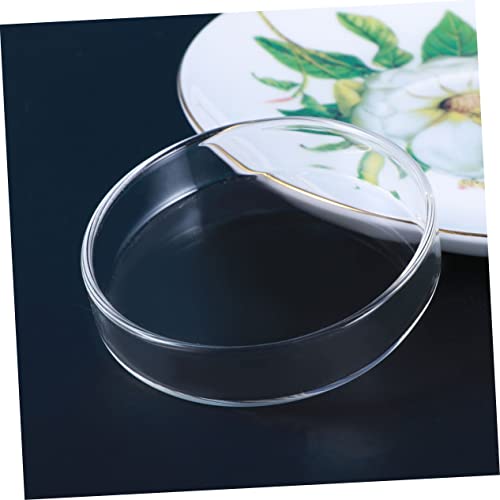 Toyvian 1pc Glass Shrimp Dish Glass Aquarium Feeding Bowl for Ornamental Shrimp and Small Fish Multipurpose Design for Aquatic Pets and Reptiles