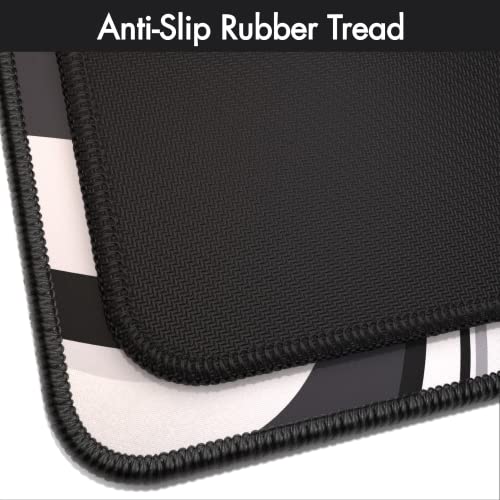 Gamer Boss - Gaming Mouse Pad - 48 x 24 Inches - 4mm Thick with Stitched Edges, Non-Slip Rubber Base, Premium Cloth Mousepad, Desk Mat for Laptop, Keyboard, Computer & PC (Mega, Swirl) - color: Swirl, size: 48" x 24"