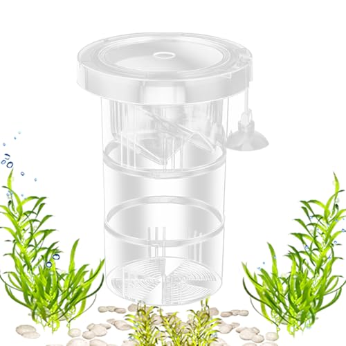 Aquarium Fry Nursery – Compact Breeding Chamber, 12x12x12cm Divider Habitat, Easy Install Structure | Aquatic Care Equipment with Isolation Space for Guppy Shrimp Betta Saltwater Organisms Recovery