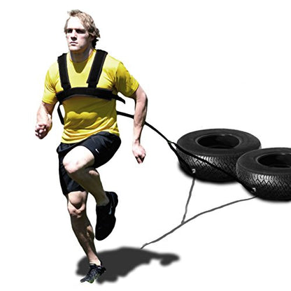 SPEEDSTER Padded Dual-Use Harness with 10ft Towline. Made in The USA for Speed, Agility and Jump Training.