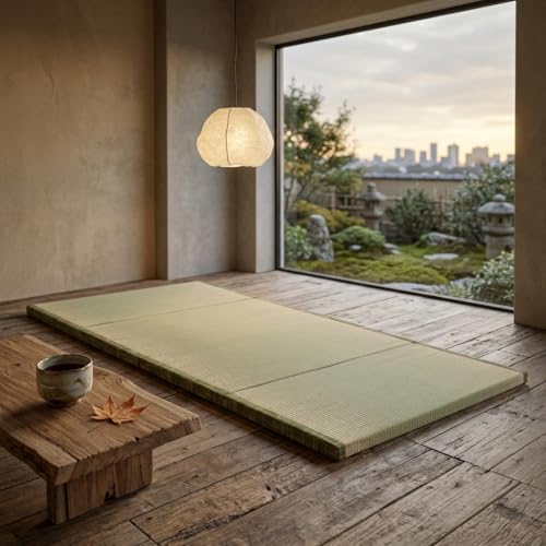 MustMat Tatami Mat Foldable Japanese Floor Mattress 35.4"x78.7"x1.2" - size: 1 piece