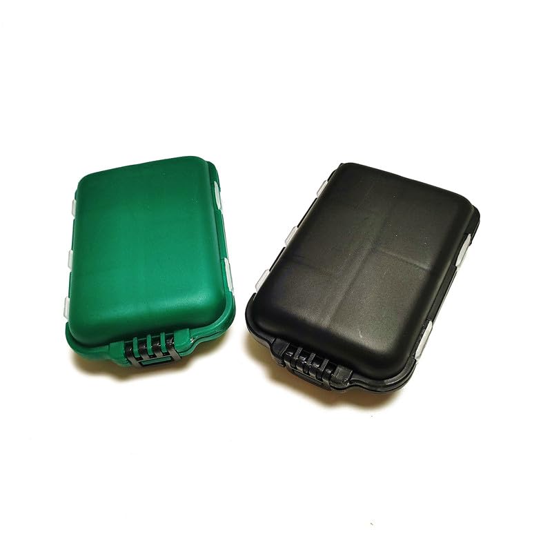 KALAVARMA Waterproof Fishing Lure Box Spoon Hooks Baits Storage Tackle Box Containers for Casting Fishing Fly Fishing - color: Black