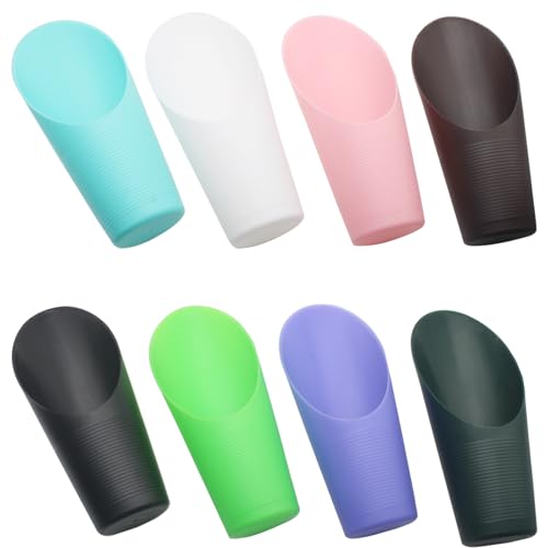 8 Pcs Bonsai Soil Scoops Plastic Potting Soil Scoop Colorful Bucket Shovel for Plant Flower Succulent