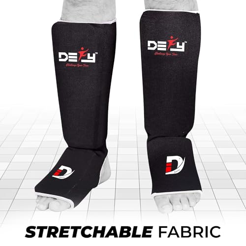 DEFY Shin Instep Foam Padded Shin Guard Protector Shin Support MMA Foot Protection Kickboxing