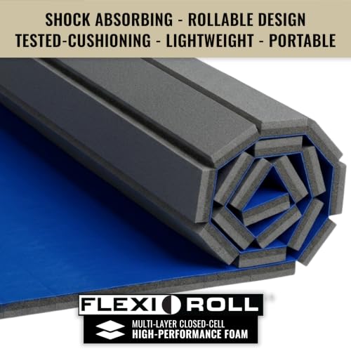 Dollamur 5'x10'x1.25" Jiu-Jitsu Mat, Tatami - color: Royal