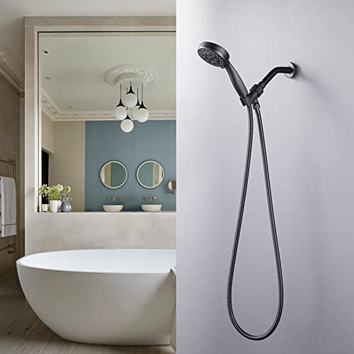 79 Inches Shower Hose Matte Black Finished, SUS 304 Stainless Steel Extra Long Handheld Shower Head Replacement for Pet Bathroom Bathing Cleaning - color: Black, size: 79inch