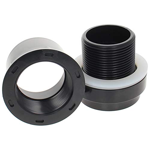 MroMax 50mm / 1.97" ID PVC Aquarium Water Pipe Connector Joint Straight Tubes Hose Connector Fish Tanks Accessories 2pcs - size: 2pcs 50mm