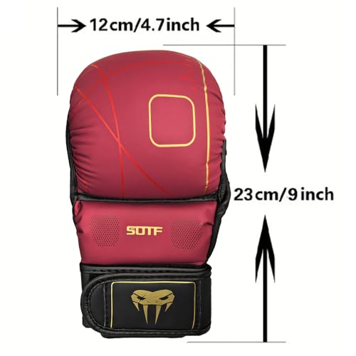 YWChenzy Fighting MMA Sparring Gloves Open Palm Martial Arts Boxing Punching Bag Training Gloves - color: sst11d