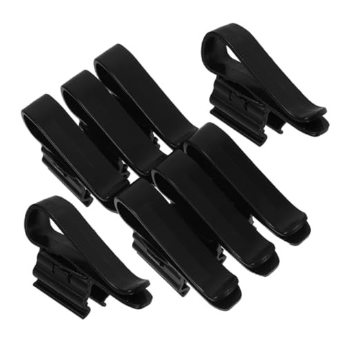 8pcs Hose Tube Clips for Fish Tank and Pool Durable Plastic Hose Fixing Clamps for Secure Water Pipe Support Easy to Use for Aquarium Setup and Maintenance - color: Black