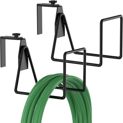 Garden Hose Holder,Adjustable Hose Hanger Wall Mount for Pool Equipment,Heavy Duty Water Hose Hangers for Outside,Sturdy Hose Hooks for Garden (2 Pack) - size: 2 Pack