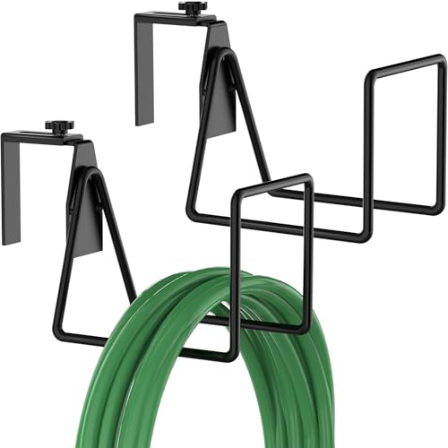 Garden Hose Holder,Adjustable Hose Hanger Wall Mount for Pool Equipment,Heavy Duty Water Hose Hangers for Outside,Sturdy Hose Hooks for Garden (2 Pack) - size: 2 Pack