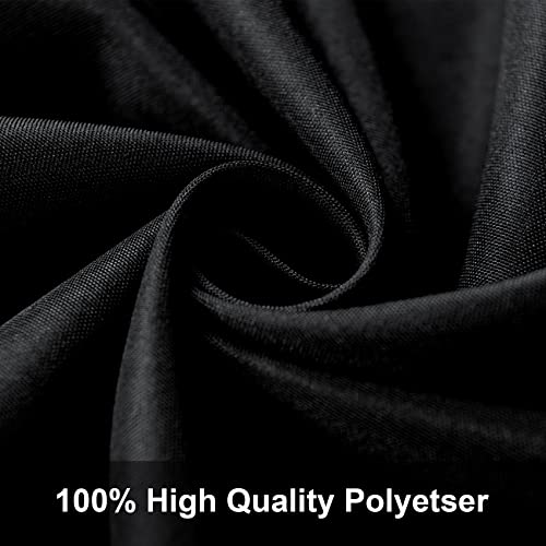 8X10FT Black Backdrop Background for Photography,Polyester Backdrop Curtain Background Screen for Photography,Photoshoot,Video Recording,Studio(8X10ft,Black)