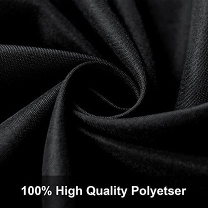 8X10FT Black Backdrop Background for Photography,Polyester Backdrop Curtain Background Screen for Photography,Photoshoot,Video Recording,Studio(8X10ft,Black)