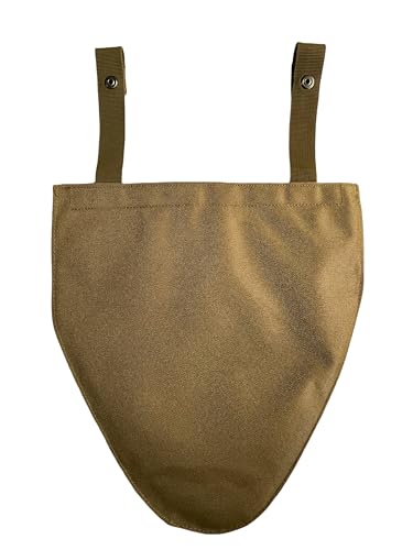 Tactical Molle Groin Protector, Detachable 800D Nylon Soft EVA for Airsoft - color: Tan