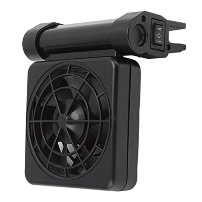 Aquarium Chillers Cooling Fan, Adjustable Wind Speed Mini Fish Tank Cooling Fan, Silent Aquarium Cooler for Fish Tank (1)