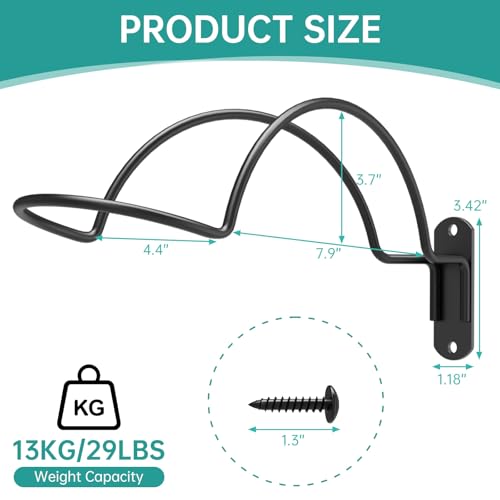 4 Pcs Wall Mounted Helmet Rack Storage Display Rack Hanger | Motorcycle Helmet Holder, For Equestrian/Baseball/Iron Man/Scout Trooper/Hockey Helmet, No Helmet - size: 4 PCS