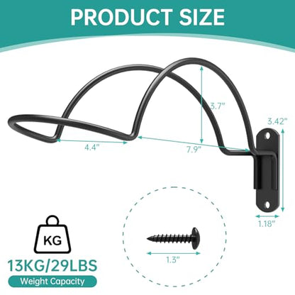 4 Pcs Wall Mounted Helmet Rack Storage Display Rack Hanger | Motorcycle Helmet Holder, For Equestrian/Baseball/Iron Man/Scout Trooper/Hockey Helmet, No Helmet - size: 4 PCS