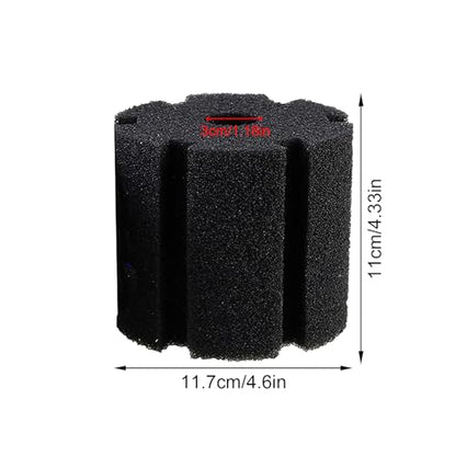 Sponge Media for Aquarium Filter 4 Pack, 380 Aquarium Replacement Foam Pads, Filter Inserts for Freshwater and Saltwater Displays Sponge Replacement