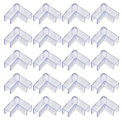 25pcs Aquarium Corner Guards for 10mm Glass Tank, Safety Fish Tank Edge Protectors, 90 Degree L-Shaped Corner Pads for Furniture and Home Safety