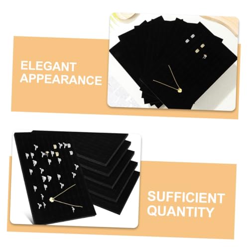 WOONEKY 4pcs Ring Display Box Inserts Showcase Sponge Support Jewelry Sponge Pad Soft Jewelry Storage Inserts