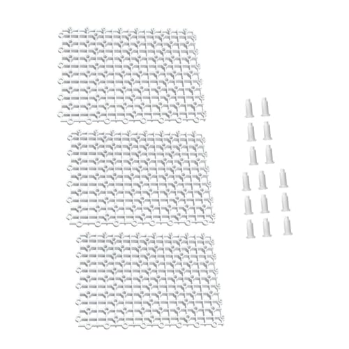 BESPORTBLE 1set Fish Tank Divider Plastic Grid Isolation Board for Aquarium Bottom Support Feet Easy Installation for Separating Fish and Projects