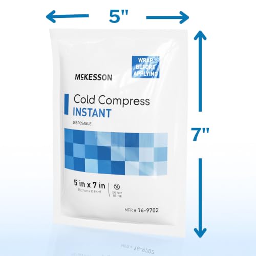 McKesson Instant Cold Packs, Pain Relief, Swelling, 5 x 7 in - size: 5 x 7 Inch (24 Count)