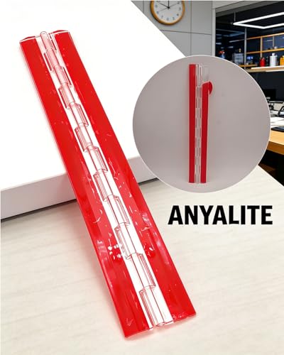 Acryl-Hinge 300mm Transparent Plastic Piano Hinges (Self-Adhesive) 10 PCS, for DIY Box, Aquarium, Golf Cart Tray, Display Stand