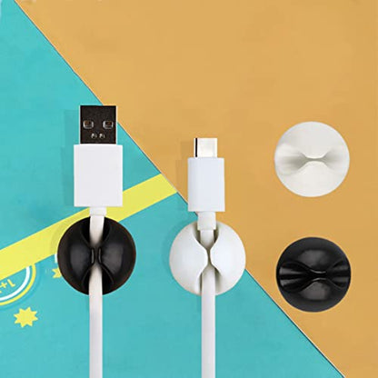 Cable Clips, 6 Pack Adhesive Cable Management Clips, Cable Organizer Clips, Car Cable Clips