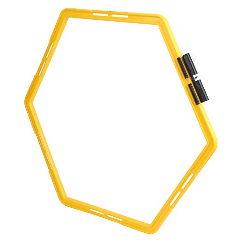 Hex Speed Rings, Workout Ladder Obstacle Rings Hexagonal Speed and Rings for Basketball Football Speed Training