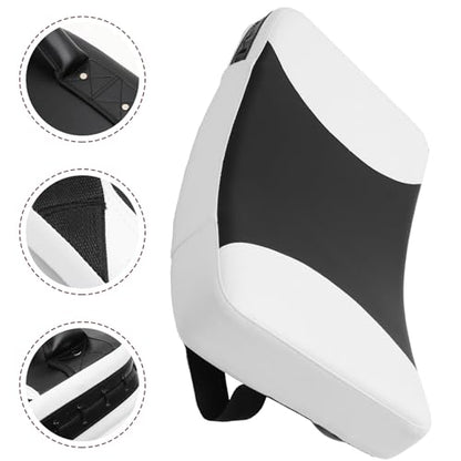 Didiseaon Taekwondo Kicking Pads Martial Arts Punching Targets Large Black and White Curved Handheld Training Shields for Sparring and Kickboxing Sessions