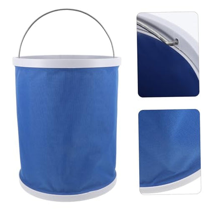 Ciieeo Foldable Utility Bucket Portable Camping Water Container with Handle for Car Cleaning
