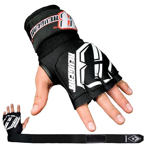 Revgear Neoprene High-Performance Gel Pro Hand Wraps | Wear Under Boxing or MMA Glove | Attached 120 inch Elastic Wrist Wrap | Ultra-Comfortable Anti-Shock Wrap for Training, Sparring, Fighting (Pair)