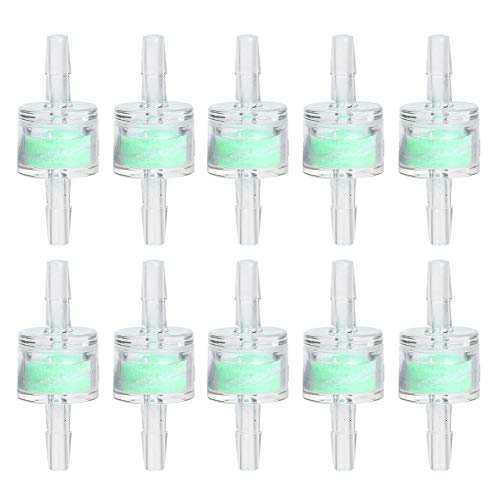 GLOGLOW 10PCS Aquarium Hose Filters, Small Fish Tank Silicone Tube Filter External Connector Filtration Supplies(4mm)
