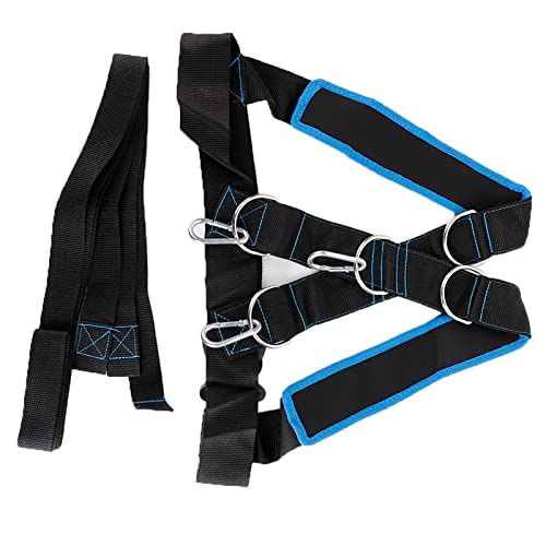 Speed Strength Training Sled Shoulder Harness with Resistance Band for Running & Power Drills
