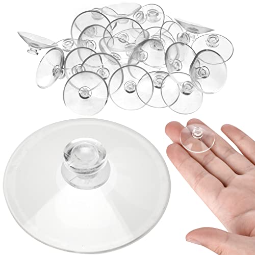 30 Pack Small Suction Cups 30mm/1.2in Anti-Collision Sucker Pad Without Hooks for Glass Table Tops and Home Decoration - color: Mushroom-Shaped Head, size: 30Pcs-30mm
