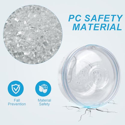 Retainer Cleaner Case,Double Layer Denture Cup for Soaking - color: Transparent