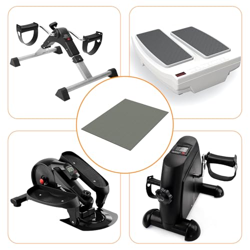 Non-Slip Mat for Under Desk Elliptical and Portable Floor Bike, Elliptical Mats for Seniors Home Sports Mats and Mini Elliptical Exercise Bikes, Ellipse Machine Mat