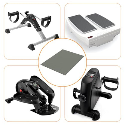 Non-Slip Mat for Under Desk Elliptical and Portable Floor Bike, Elliptical Mats for Seniors Home Sports Mats and Mini Elliptical Exercise Bikes, Ellipse Machine Mat