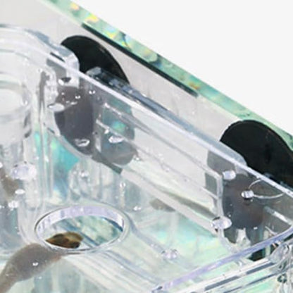 Breeder Box for Fish Tank, Transparent Floating Acclimation Hatching Incubator Box with Suction Cups, for Shrimp Guppy Platy Nursery, Hotel Lobby pet Store Cafe Aquarium Decor