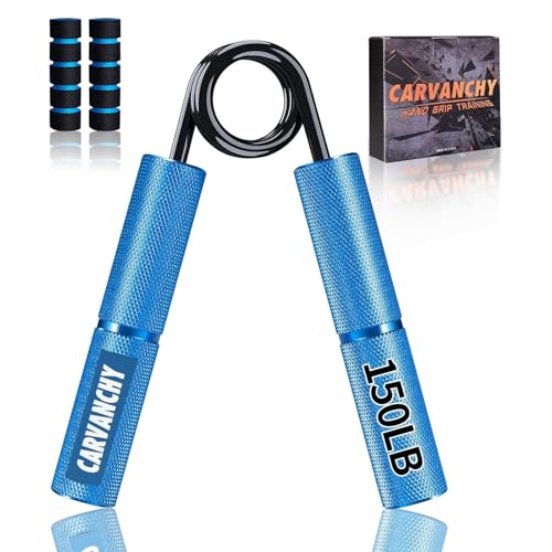 Grip Strength Trainer Set, 6 Pack, 50-350LB, Wrist Forearm Strengthener, Metal No Slip, Hand Grip Gripper Strengthener for Strength Training and Exercise, Hand Workout Squeezer Grip Strength - color: Blue