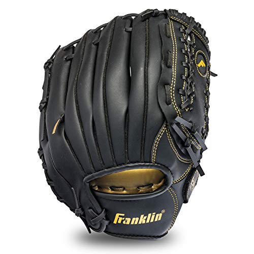 Franklin Sports Field Master Baseball Glove - color: Black/Gold, style: 12" - Trapeze Web