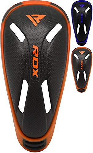 RDX Groin Cup for Muay Thai, MMA, Boxing and Training, Ventilated Protector Shield Support for Kickboxing, Martial Arts, Taekwondo, BJJ, Karate, Fighting, BJJ, Krav MAGA and Sparring - color: Orange