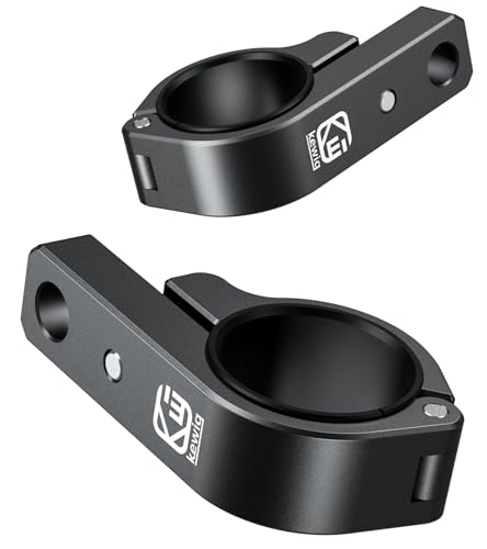 BRCOVAN Light Bar Mounts 2PCS, Aluminum Alloy Off-Road LED Light Mounting Bracket, Fit for Round Rails 0.75" / 0.875'' / 1" / 1.125'' /1.26" / 1.375'' in Diameter, for Motorcycle ATV UTV Boat Truck