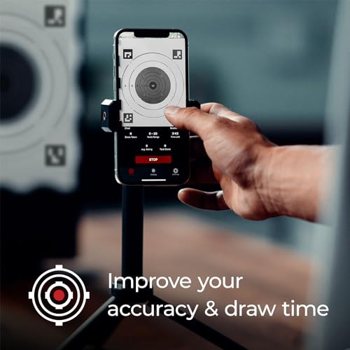 Strikeman 10mm Dry-Fire Laser Training System - Great for Target Shooting Practice with Pistols - Kit Includes Access to Updated App (No Subscription Needed), Cartridge, Target & Phone Holder - style: 10mm