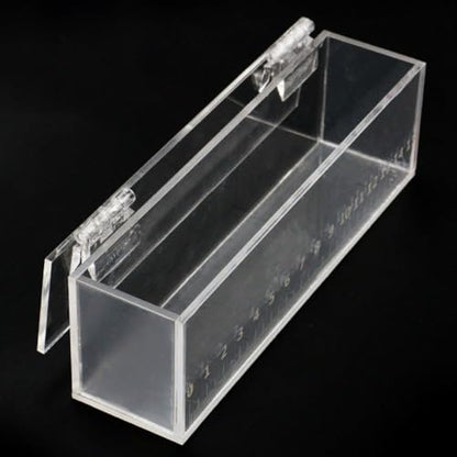 Fish Viewing Box Acrylic Outdoor Indoor Micro Landscape Fish Tanks Fishing Photo Tank Fish Breeding Tanks Photo Box with Scale(L) - size: L