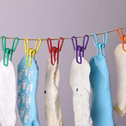 Mr. Pen- PVC-Coated Utility Clips, 2 Inch, 18 Pack, Colorful, PVC-Coated Steel Chip Bag Clips for Sealing Food, Paper Holder, Clothesline Clip for Laundry Hanging, Kitchen Bags, Clothes Pins